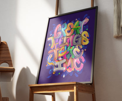 Great things take time - Poster 50x70 cm