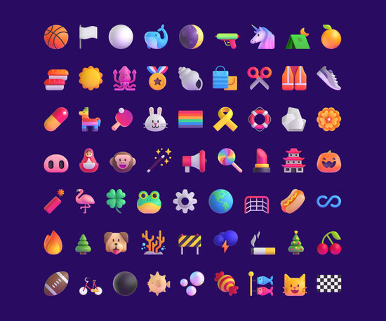 Emoji brush pack for Adobe Fresco iPad drawing